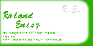 roland enisz business card